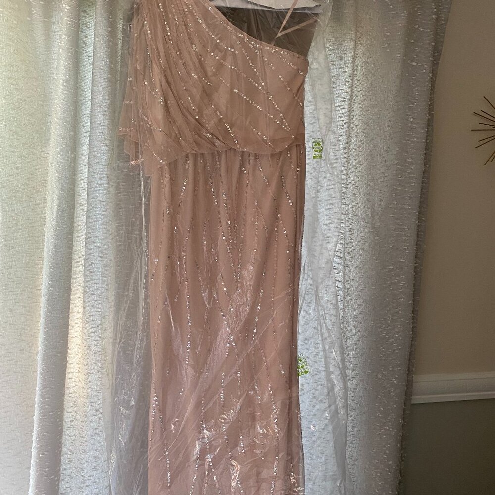 Adrianna Papell beaded evening dress